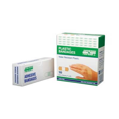 SÉCU | Bandages en plastique 3''X1'' @100